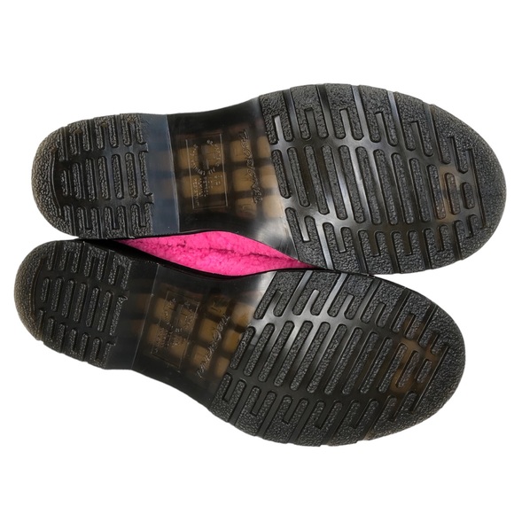 🆕 Dr. Martens 1460 Pascal Pink Lux Borg Faux Shearling Combat Boots - Picture 7 of 9